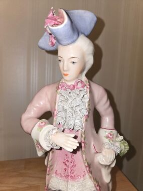 Cordey Rare Porcelain Figurine Victorian 1940s- Decorative Home Collectable